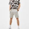 Pale Blue Drawstring Waist Jersey Shorts