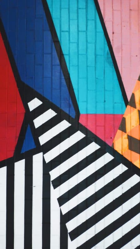 Abstract wall street art