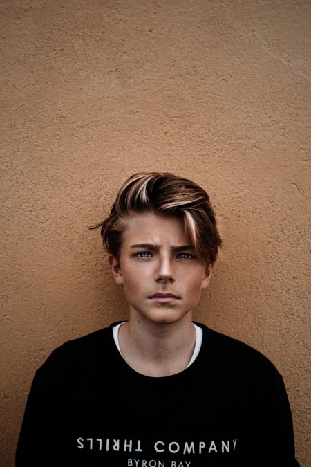Sacha on Wall background